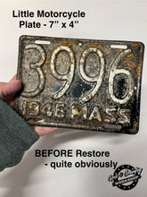 Load image into Gallery viewer, License Plate RESTORATIONS + PHOTO GALLERY + . . . . . . . . CLICK ON PHOTO TO SEE LOTS MORE . . . . . . . . . . . .