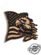 Load image into Gallery viewer, American Flag and Eagle Profile - Layered - Wall Decor