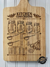 Load image into Gallery viewer, Kitchen Measurements Conversion Chart Board