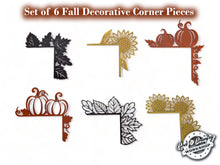 Load image into Gallery viewer, Fall Decorative Corner Pieces - Set of 6