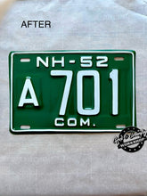 Load image into Gallery viewer, License Plate RESTORATIONS + PHOTO GALLERY + . . . . . . . . CLICK ON PHOTO TO SEE LOTS MORE . . . . . . . . . . . .