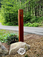 Load image into Gallery viewer, CUSTOM Private Property Directional Cedar Sign & Post
