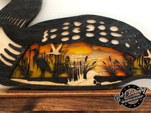 Load image into Gallery viewer, LOON with Stand - Shelf Decor - 3D - Multi-Layer