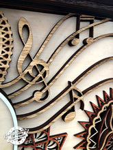 Load image into Gallery viewer, Acoustic Guitar - Decor - 3D - Multi-Layer - Art