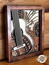Load image into Gallery viewer, Acoustic Guitar - Decor - 3D - Multi-Layer - Art