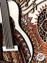 Load image into Gallery viewer, Acoustic Guitar - Decor - 3D - Multi-Layer - Art