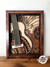 Load image into Gallery viewer, Acoustic Guitar - Decor - 3D - Multi-Layer - Art