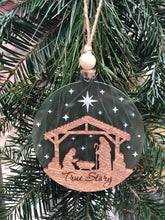 Load image into Gallery viewer, Simple Nativity Ornament - True Story - Personalizable
