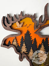 Load image into Gallery viewer, MOOSE - WALL ART Decor - Multi-Layer - 3D