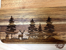Load image into Gallery viewer, Deer Landscape - Rectangular Cutting, Charcuterie or Cheese Board