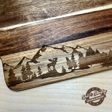 Load image into Gallery viewer, Moose Landscape - Rectangular Cutting, Charcuterie or Cheese Board