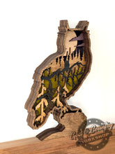 Load image into Gallery viewer, OWL - SHELF-SITTER or WALL ART - Multi-Layer - 3D - Decor