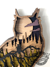Load image into Gallery viewer, OWL - SHELF-SITTER or WALL ART - Multi-Layer - 3D - Decor