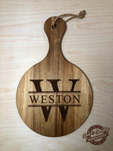 Load image into Gallery viewer, Monogram Personalized Round Cutting Board