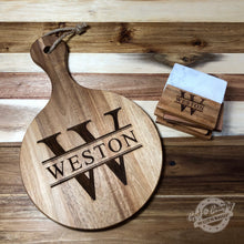 Load image into Gallery viewer, Monogram Personalized Round Cutting Board