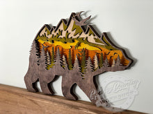 Load image into Gallery viewer, BEAR - WALL ART Decor - Multi-Layer 3D - MEDIUM