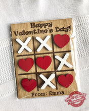 Load image into Gallery viewer, Personalized Valentine's Day Card Tic-Tac-Toe Game