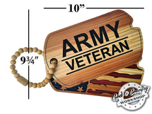 Load image into Gallery viewer, Commemorative Military Veteran Dog Tag Decor Pieces - All Branches
