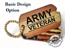 Load image into Gallery viewer, Commemorative Military Veteran Dog Tag Decor Pieces - All Branches
