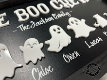 Load image into Gallery viewer, Boo Crew Ghost Family Sign - Customized and Personalized
