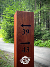 Load image into Gallery viewer, CUSTOM Private Property Directional Cedar Sign &amp; Post
