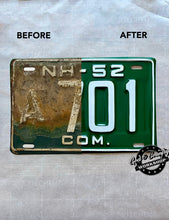 Load image into Gallery viewer, License Plate RESTORATIONS + PHOTO GALLERY + . . . . . . . . CLICK ON PHOTO TO SEE LOTS MORE . . . . . . . . . . . .
