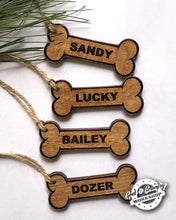 Load image into Gallery viewer, Personalized Dog Bone Ornament
