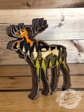 Load image into Gallery viewer, MOOSE - SHELF-SITTER - 3D - Multi-Layer - Decor
