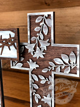 Load image into Gallery viewer, 3 Wooden Crosses
